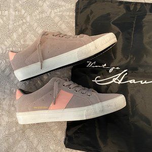 Vintage Havana Gray/Pink Sneakers - worn once!